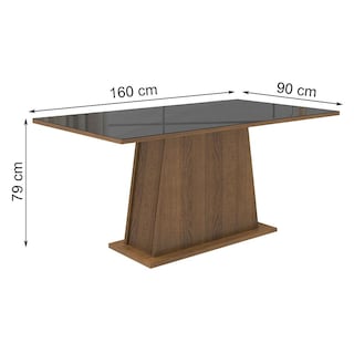Foto 2 | Foto 2 | Mesa Comedor Madesa Rectangular Tablero De Vidrio 5364 Mn 02