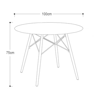 Foto 4 | Foto 4 | Mesa De Comedor Retro Paula Redonda