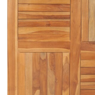 Foto 6 | Foto 6 | Tablero De Mesa Vidaxl Cuadrado De Madera Maciza De Teca Maciza De 90 X 90 X 2,5 Cm, Rústico - Venta Internacional.