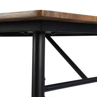 Foto 5 | Foto 5 | Mesa De Comedor Furniturer Wustia Marrón 120 X 80 X 75 Cm