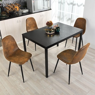 Foto 2 | Foto 2 | Mesa De Comedor Furniturer Bari Negro 120-160 X 80 X 75 Cm