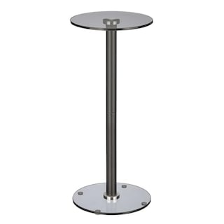 Foto 1 | Foto 1 | Mesa Para Bebidas Con Diseño De Cristal Con La Parte Superior Y El Extremo  Redonda  22 Cm - Venta Internacional.