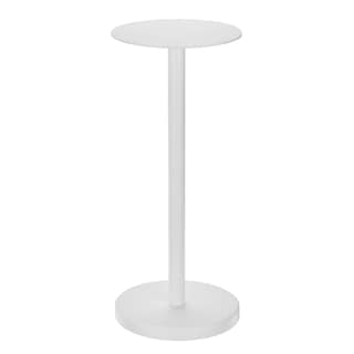 Foto 5 | Foto 5 | Mesa Para Bebidas Con Diseño De Vidrio Con Lado/extremo Superior  Redonda  Blanca - Venta Internacional.