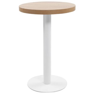 Foto 1 | Foto 1 | Mesa Bistró Vidaxl De Mdf Marrón Claro Con Patrón De Vetas De Madera - Venta Internacional.