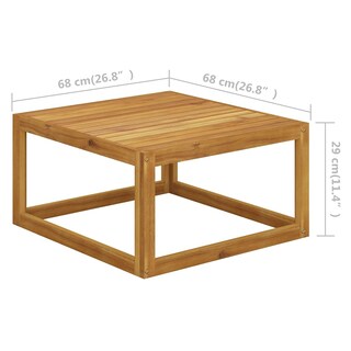 Foto 4 | Foto 4 | Mesa De Café Vidaxl De Madera Maciza De Acacia Cuadrada Para Exteriores - Venta Internacional.