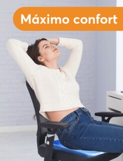 Foto 2 | Foto 2 | Cojín Archy 30876 Azul Asiento Suave Ortopédico Flexible Gel Silicón