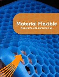 Foto 3 | Foto 3 | Cojín Archy 30876 Azul Asiento Suave Ortopédico Flexible Gel Silicón