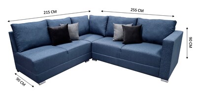 Foto 4 | Foto 4 | Sala Esquinera El Bazar Store Tempo Azul Marino