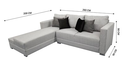 Foto 4 | Foto 4 | Sala Esquinera El Bazar Store Aston color Gris Plata