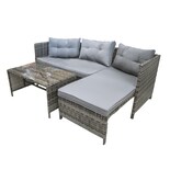 Juego de Sala para Jardín Iliosinnova Esquinera Gris