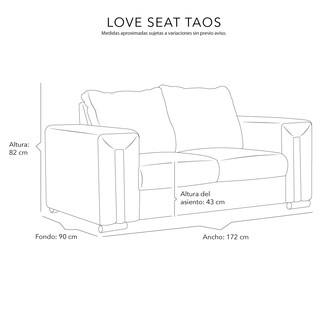 Foto 6 | Foto 6 | Sala 3 Piezas Dicasa Taos Sofá/Love Y Sillón color Plata