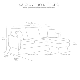 Foto 8 | Foto 8 | Love-chaise Derecho Dicasa Oviedo Color Gris Mate