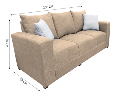 Foto 5 | Foto 5 | Sala Modular 3-2-1 El Bazar Store Miami Beige, Sofa, Love Seat Y Sillon