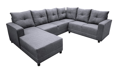 Foto 1 | Foto 1 | Sala Esquinera En U El Bazar Store Hera Gris Plata 160x275x215 Cm, 4 Salas En 1, Tela Lino Nacional, Modular, Chaise, Love Seat,