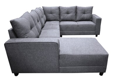 Foto 3 | Foto 3 | Sala Esquinera En U El Bazar Store Hera Gris Plata 160x275x215 Cm, 4 Salas En 1, Tela Lino Nacional, Modular, Chaise, Love Seat,