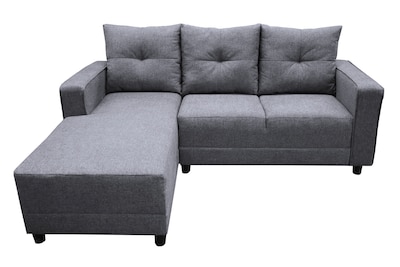 Foto 4 | Foto 4 | Sala Esquinera En U El Bazar Store Hera Gris Plata 160x275x215 Cm, 4 Salas En 1, Tela Lino Nacional, Modular, Chaise, Love Seat,