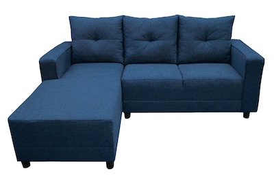 Foto 4 | Foto 4 | Sala Esquinera En U El Bazar Store Hera Azul Marino 160x275x215 Cm, 4 Salas En 1, Tela Lino Nacional, Modular, Chaise, Love Seat
