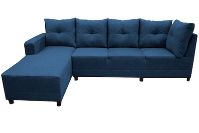 Foto 5 | Foto 5 | Sala Esquinera En U El Bazar Store Hera Azul Marino 160x275x215 Cm, 4 Salas En 1, Tela Lino Nacional, Modular, Chaise, Love Seat