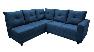 Foto 6 | Foto 6 | Sala Esquinera En U El Bazar Store Hera Azul Marino 160x275x215 Cm, 4 Salas En 1, Tela Lino Nacional, Modular, Chaise, Love Seat