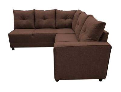 Foto 3 | Foto 3 | Sala Esquinera El Bazar Store Loki Chocolate 200x215 Cm, Tela Lino Nacional, Modular