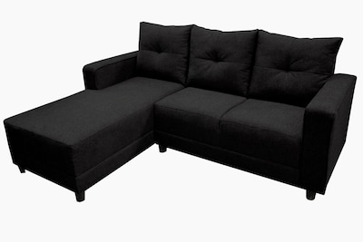 Foto 3 | Foto 3 | Sala Esquinera El Bazar Store Demeter Negro 210x160 Cm, Tela Lino Nacional, Modular, Chaise, Love Seat