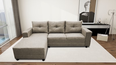 Foto 2 | Foto 2 | Sala Esquinera El Bazar Store Demeter Beige 210x160 Cm, Tela Lino Nacional, Modular, Love Seat, Chaise