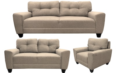 Foto 1 | Foto 1 | Sala Modular 3-2-1 El Bazar Store Sidney Beige Sofá Love Seat y Sillón