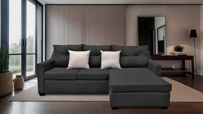 Foto 2 | Foto 2 | Sala Esquinera Hermes Gris Oxford 215x165 Cm, Lado Izquierdo Y Derecho, Lino Nacional