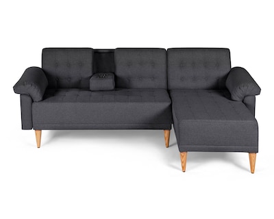 Foto 1 | Foto 1 | Sala Modular Reversible Makora Brunello con Memory Foam Color Oxford Lino Respaldo Reclinable de 3 Posiciones
