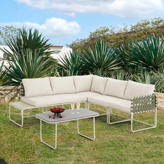 Foto 2 | Foto 2 | Sala Exterior De Rattan Esquinera Juego Jardín Sunset 5 Pzas