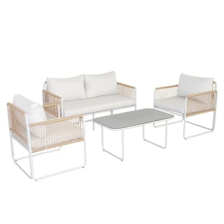 Foto 1 | Foto 1 | Sala Exterior De Rattan Esquinera Juego Jardín Sunset 5 Pzas