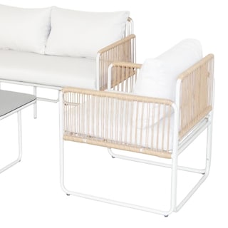 Foto 5 | Foto 5 | Sala Exterior De Rattan Esquinera Juego Jardín Sunset 5 Pzas