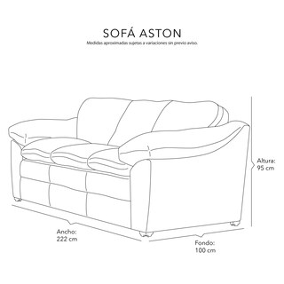 Foto 8 | Foto 8 | Sala Dicasa Aston Color Crema 3 Piezas Sofá, Love y Sillón