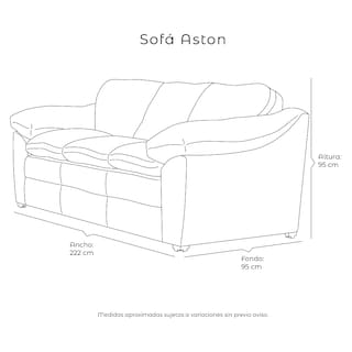 Foto 8 | Foto 8 | Sala Dicasa Aston Color Crema 3 Piezas Sofá, Love y Sillón