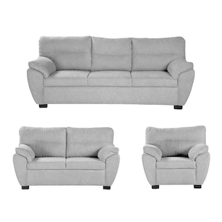 Foto 1 | Foto 1 | Sala 3 Piezas (sofa, Love Y Sillon) Monza Plata