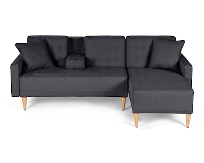 Foto 1 | Foto 1 | Sala Modular Reversible Makora Kendall Con Memory Foam, Color Oxford , De Lino, Respaldo Reclinable de 3 Posiciones