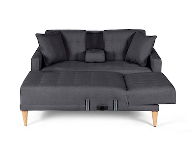 Foto 3 | Foto 3 | Sala Modular Reversible Makora Kendall Con Memory Foam, Color Oxford , De Lino, Respaldo Reclinable de 3 Posiciones