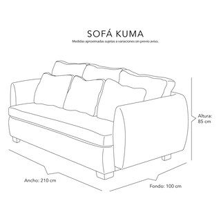 Foto 8 | Foto 8 | Sala Dicasa Kuma Color Plata 3 Piezas Sofá, Love y Sillón