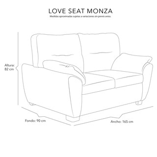 Foto 7 | Foto 7 | Sala Dicasa Monza Color Arena 3 Piezas Sofá, Love y Sillón