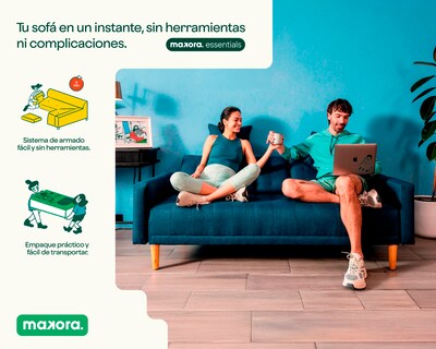 Foto 8 | Foto 8 | Sala Modular Makora Carlton Gris Claro Tacto Durazno de 3 Plazas con Portavasos