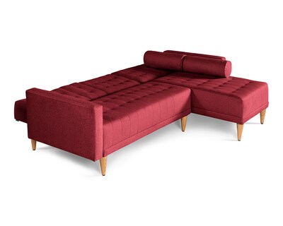 Foto 5 | Foto 5 | Sala Modular Reversible De Lino Rojo Modelo Tyson