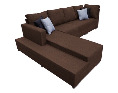 Foto 3 | Foto 3 | Sala Esquinera El Bazar Store Aquiles Chocolate 260x200 Cm Lino Nacional Modular