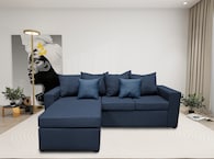 Sala Esquinera El Bazar Store Ares Azul Marino 215x165 Cm Modular