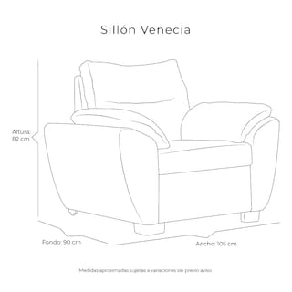 Foto 5 | Foto 5 | Sillón Dicasa Venecia Color Plata 1 Plaza