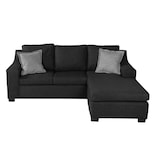 Sofa Chaise Dicasa Lyra Color Negro