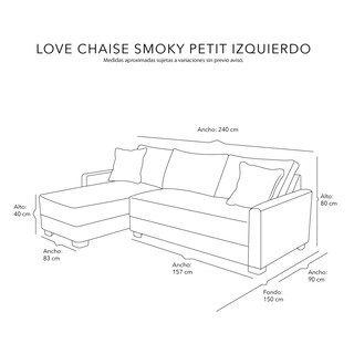 Foto 7 | Foto 7 | Love Chaise Izquierdo Smoky Petit Azul