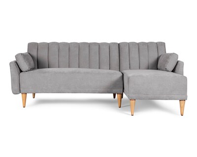 Foto 2 | Foto 2 | Sala Modular Reversible De Velvet Gris Claro Modelo Acapella