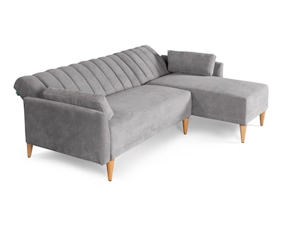 Foto 3 | Foto 3 | Sala Modular Reversible De Velvet Gris Claro Modelo Acapella