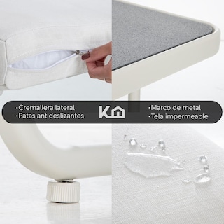 Foto 6 | Foto 6 | Juego De Comedor Sillas Mesa Para Jardín Rattan Sunset 5 Pzs