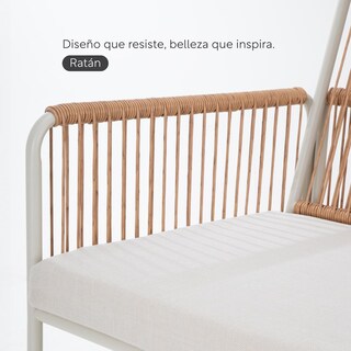 Foto 7 | Foto 7 | Juego De Comedor Sillas Mesa Para Jardín Rattan Sunset 5 Pzs